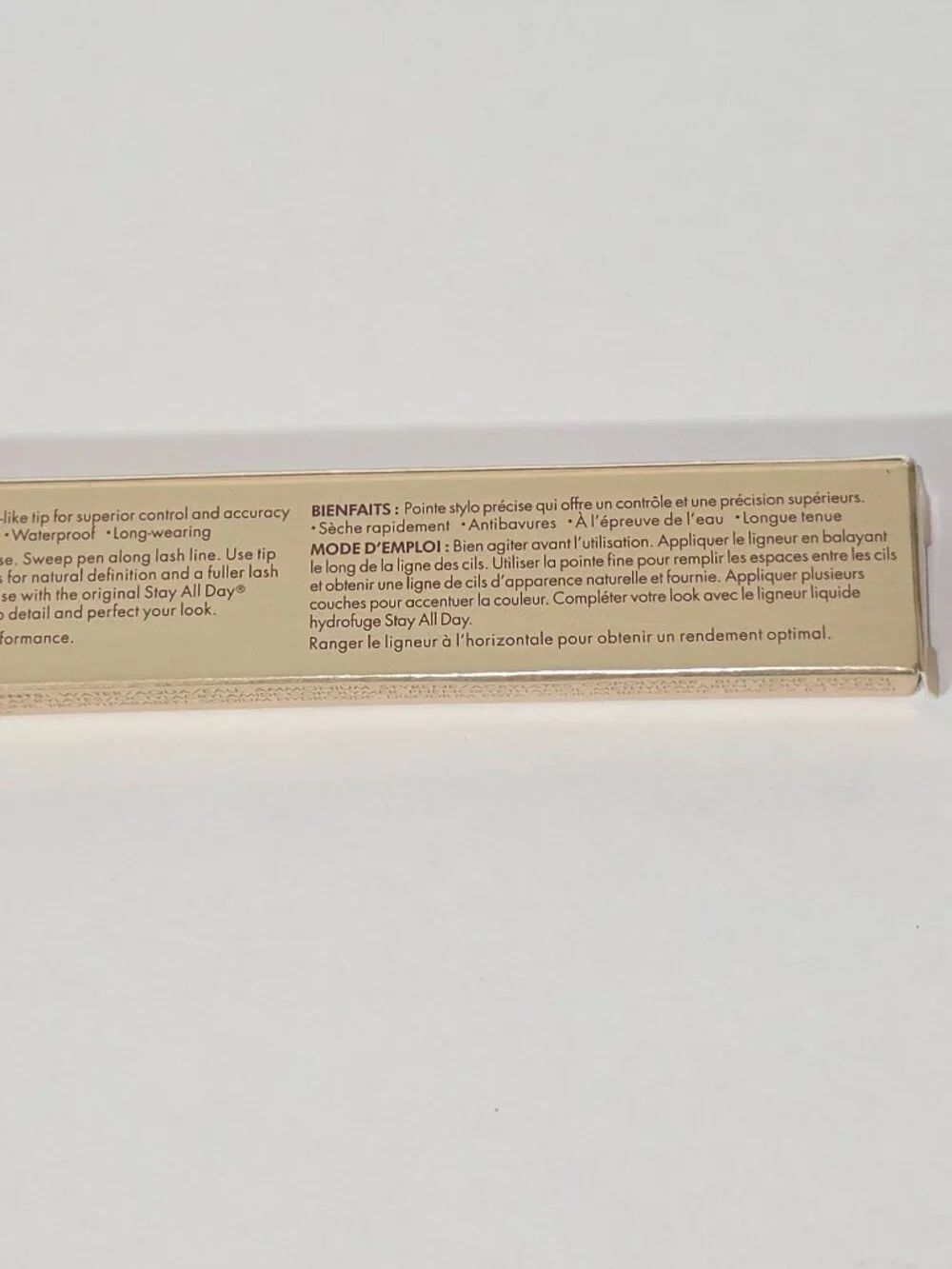 stila Stay All Day Waterproof Liquid Eye Liner Micro Tip -Intense Black -0.5 mL